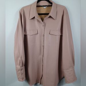 BB Dakota Women’s Faux Leather Pink Dusty Rose Outdoor Shirt Jacket